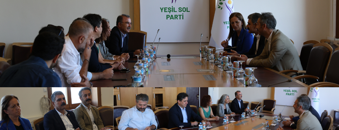DİSK heyeti Yeşil Sol Parti Eş Sözcülerini ziyaret etti