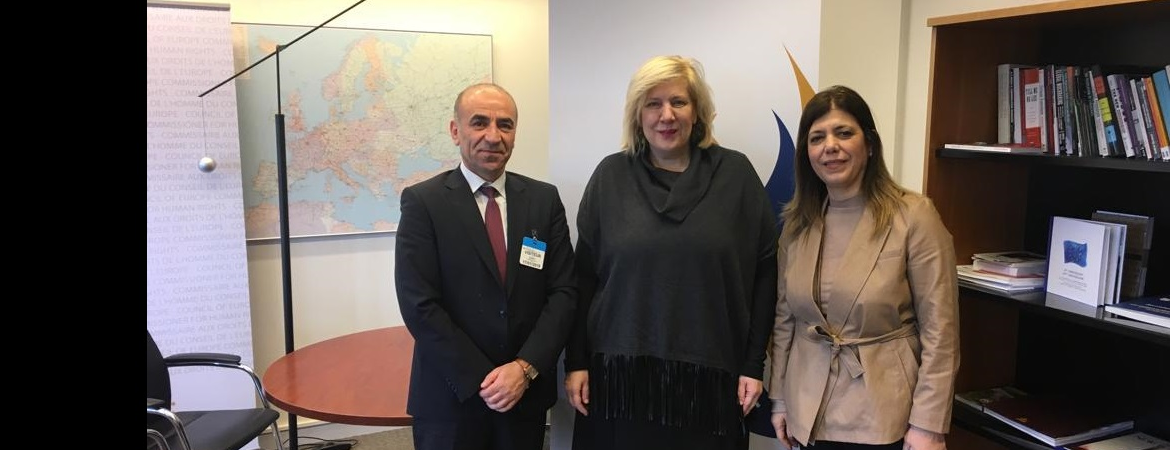Strazburg'daki heyetimiz Avrupa Konseyi İnsan Hakları Komiseri Dunja Mijatović ile görüştü