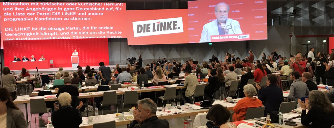 MP Kürkçü gave a speech at the Die Linke National Congress