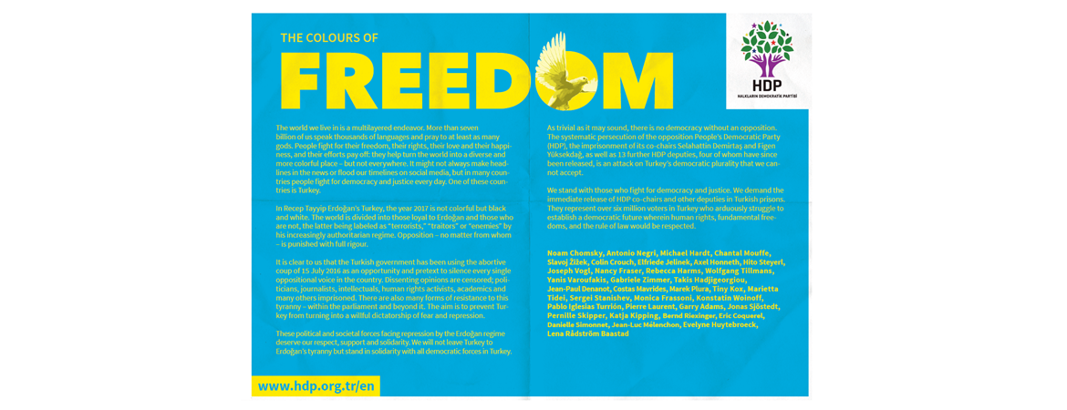 First hearing of Selahattin Demirtas, and international thinkers, authors and politicians signed an appeal of support and solidarity