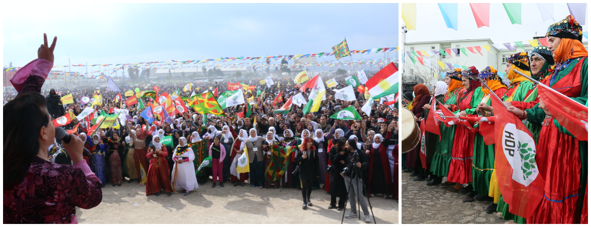 Soğuk havaya rağmen binler Newroz alanlarındaydı: Bu görüntü halkın yenilmezliğinin göstergesidir