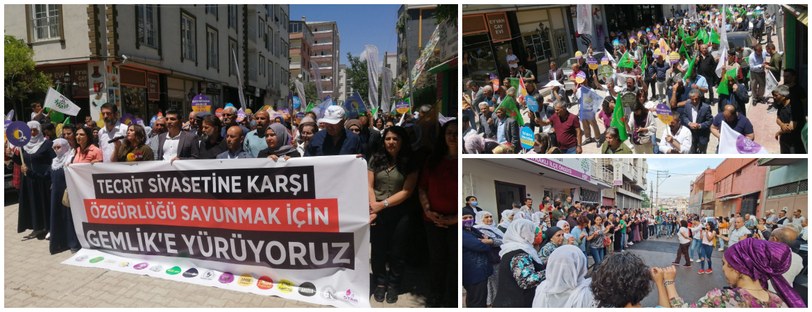 Büyük Gemlik Yürüyüşü engellemelere rağmen başladı
