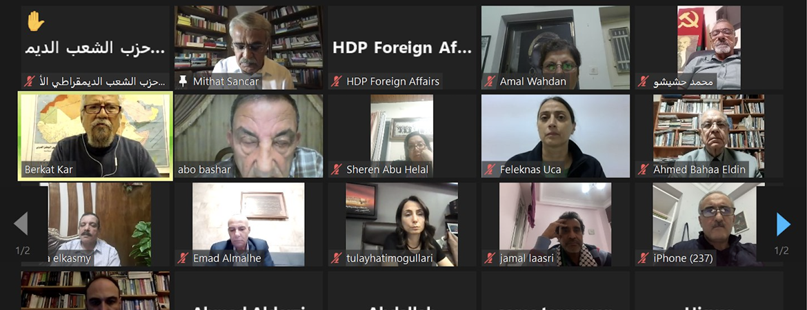 Dış İlişkiler Komisyonumuz Ortadoğu'daki siyasetçilerle online toplantı gerçekleştirdi