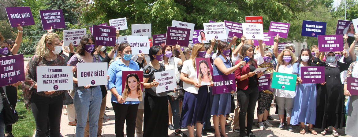 Kadın Meclisimizden TBMM önünde açıklama: Deniz’e ve katledilen tüm kadınlara sözümüz mücadelemizi büyütmek olacaktır