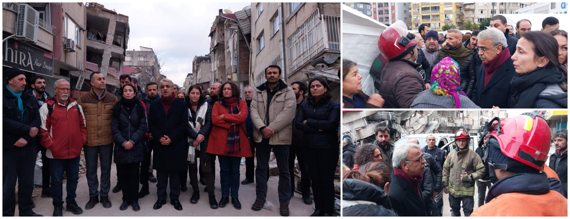Sancar Hatay’da: Yıkım var, acı var ama devlet ve iktidar yok