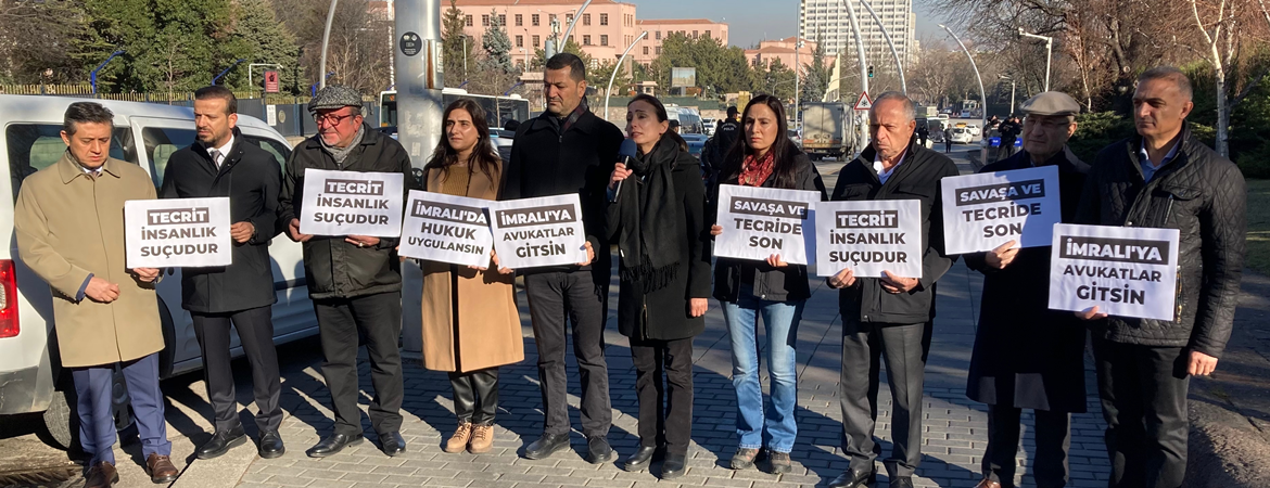 Hatimoğulları: Bu ülkenin huzuru, barışı ve ortak yaşamı için tecridi kaldırın