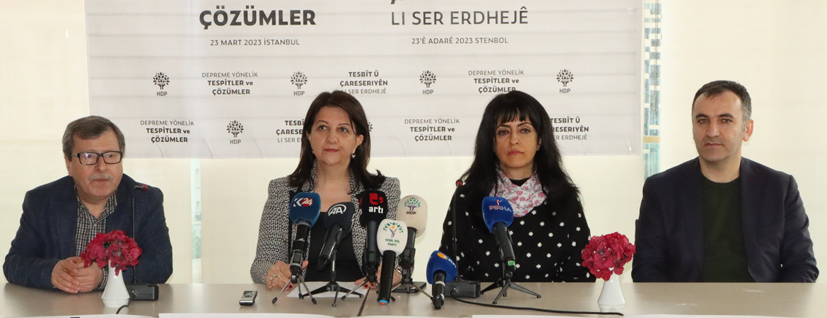Depreme Yönelik Tespitler ve Çözümler Belgemizi açıkladık: Sorumlular hesap vermeli, yerel yönetimlerin yetkileri artırılmalıdır