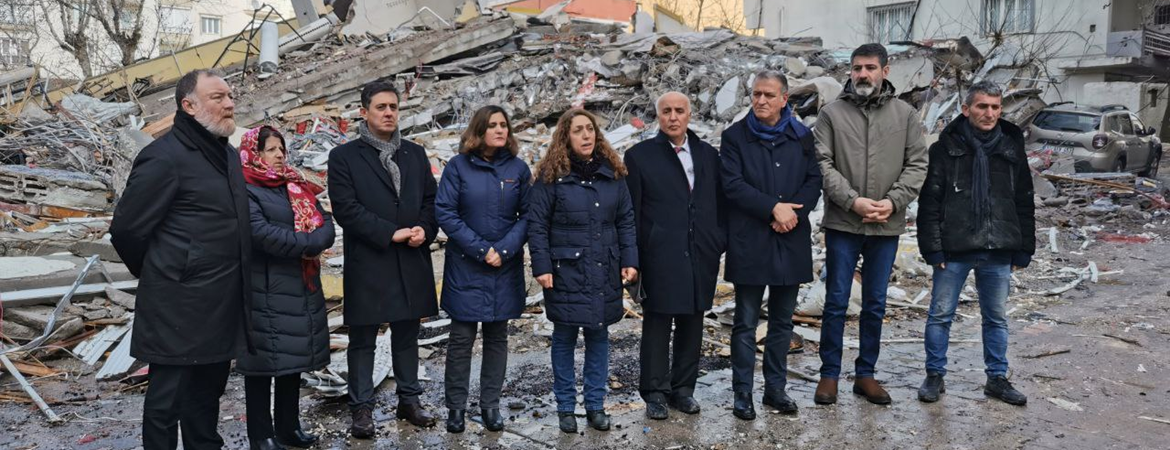 Aydeniz ve heyetimiz Pazarcık'ta: Bu devletin, iktidarın burada yaptığı bir şey yok