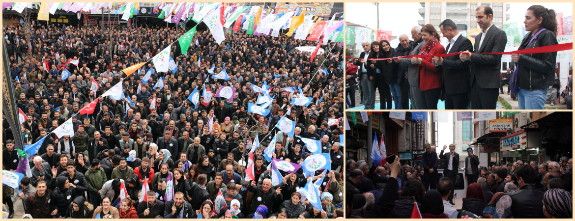 Yüksekova, Malatya ve Elazığ’da seçim bürosu açılışı gerçekleştirdik