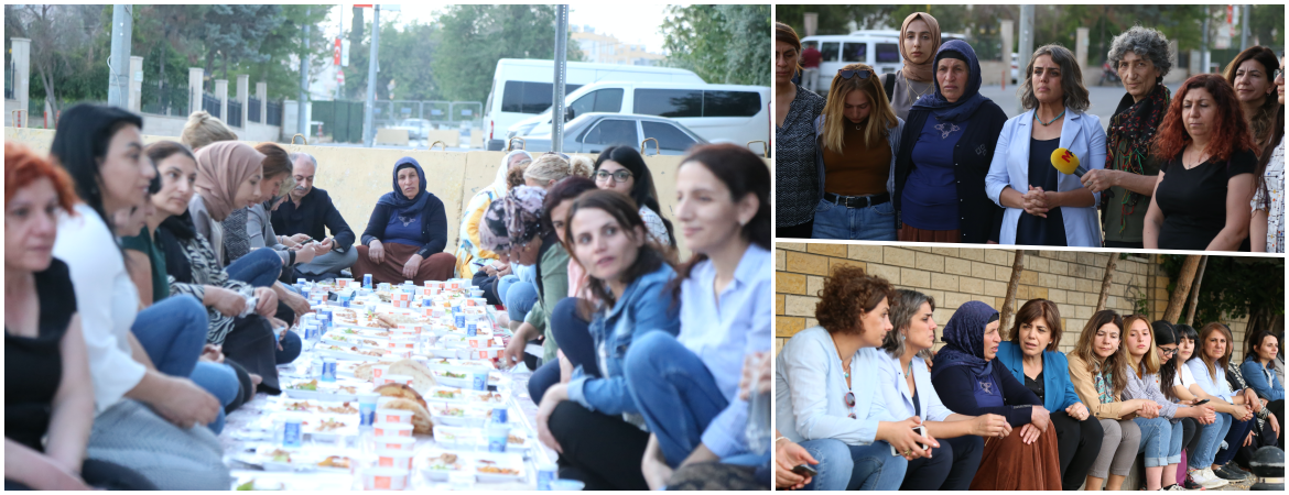 Kadın heyetimiz Şenyaşar ailesiyle Urfa Adliyesi önünde iftar yaptı