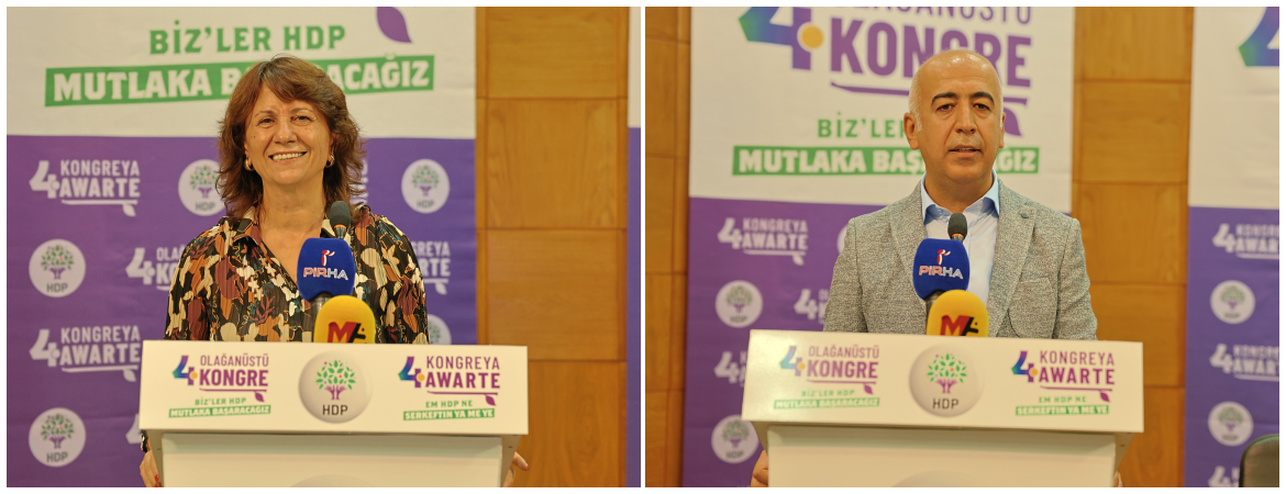 HDP yeni Eş Genel Başkanlarını seçti: Bu mücadele mutlaka zafere ulaşacak