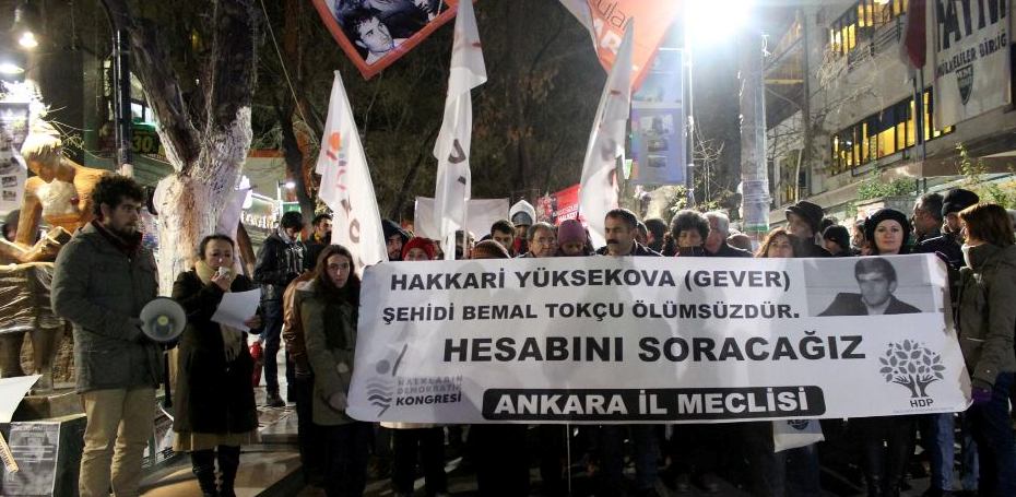 HDK Ankara İl Meclisi'nden Yüksekova protestosu