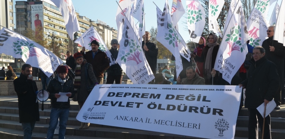 HDK Ankara İl Meclisi'nden Van depremzedelerine ilişkin açıklama