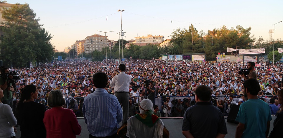 Diyarbakır'da 1 Eylül Mitinginden Ortadoğu'da barış talebi yükseldi