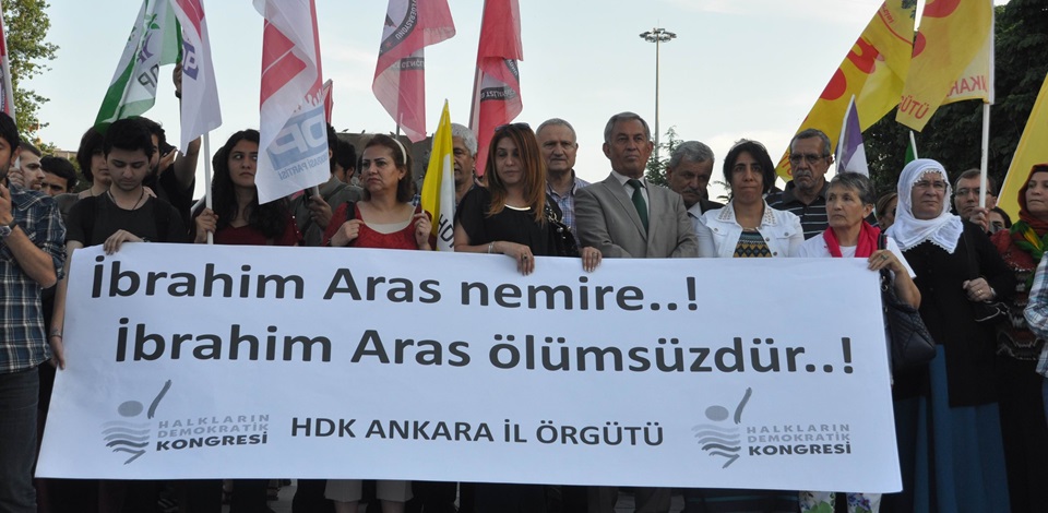 Ankara'da HDK-HDP üyeleri İbrahim Aras için buluştu
