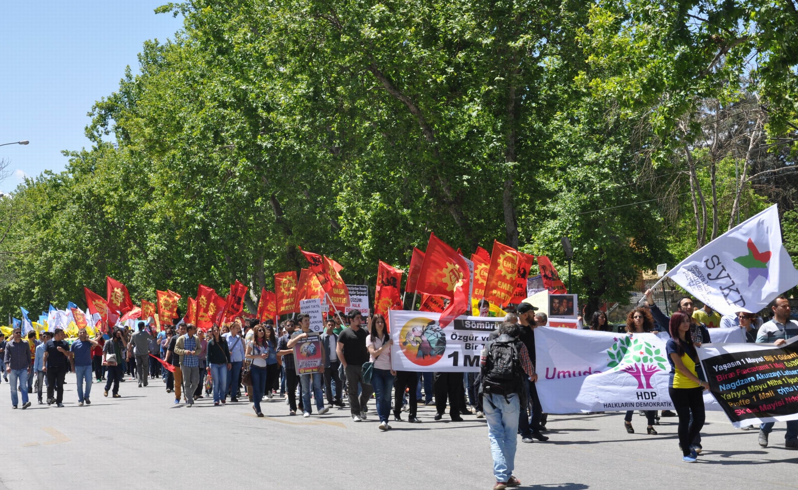 Antep'te 1 Mayıs kutlandı