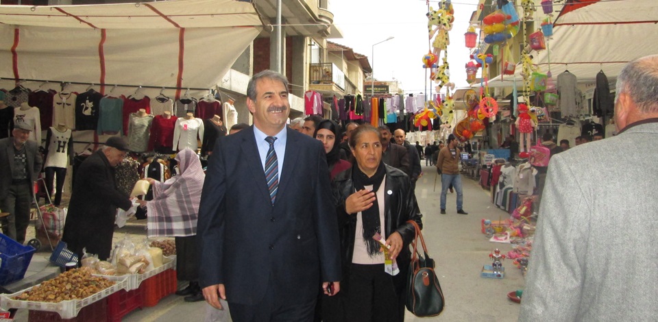 Aydın'da HDP adayları esnafları ziyaret etti