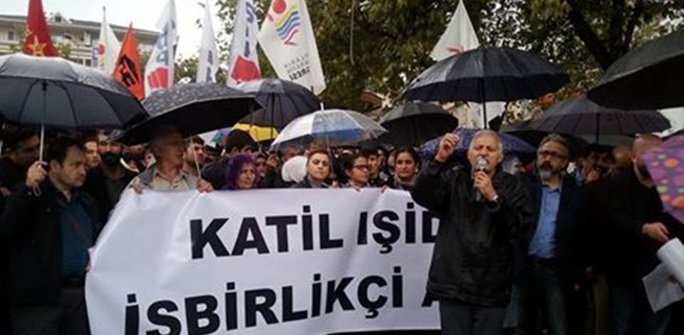 Bursa'da IŞİD saldırıları yapılan yürüyüşle protesto edildi 