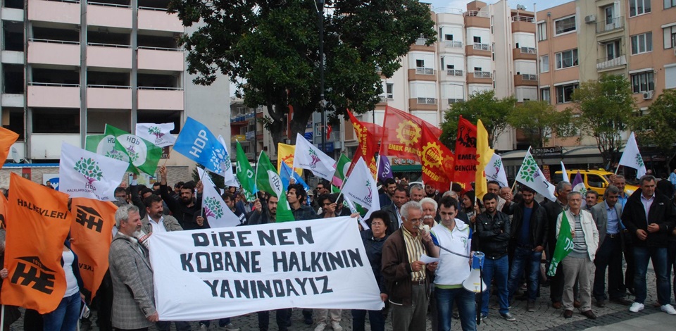 Çanakkale'de Kobane için eylem 