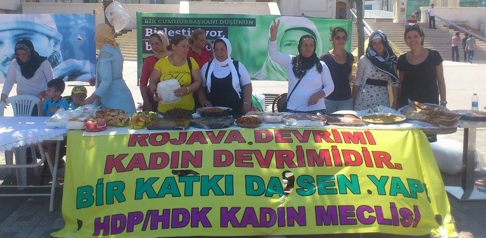 Kadınlardan Rojava'yla dayanışma kermesi