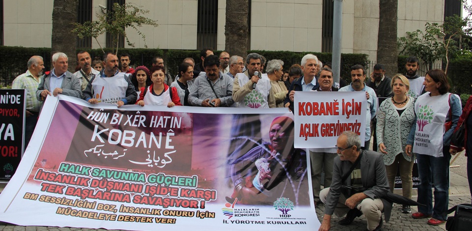 'Kobane için 24 saat açlık grevindeyiz'