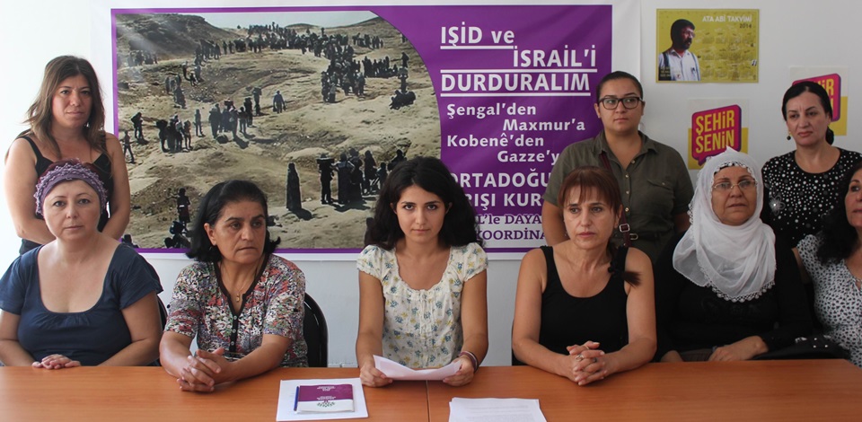 Şengal'le Dayanışma İzmir Kadın Koordinasyonu'ndan basın açıklaması 