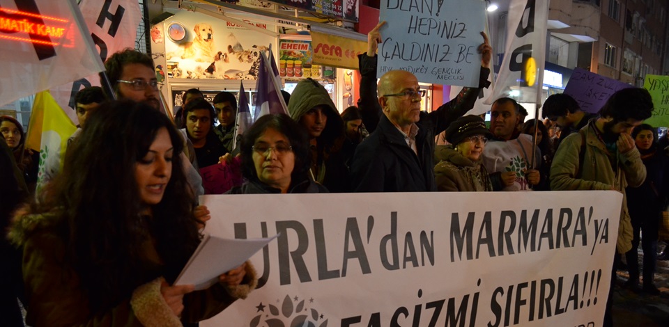 HDP'den saldırılara tepki eylemi