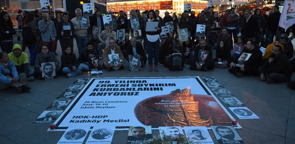 99 yıl önce katledilen Ermeniler, Kadıköy'de düzenlenen etkinlikte anıldı