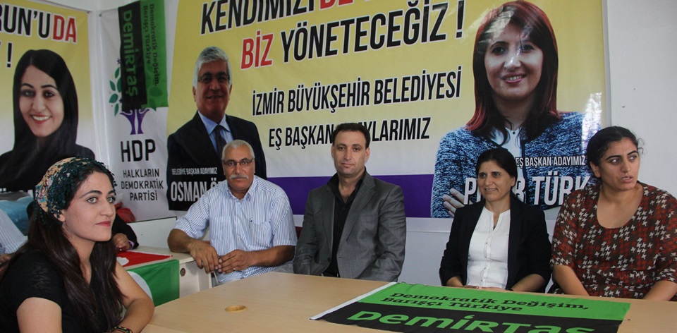 Asya Abdullah Karaburun'da HDP'lilerle buluştu