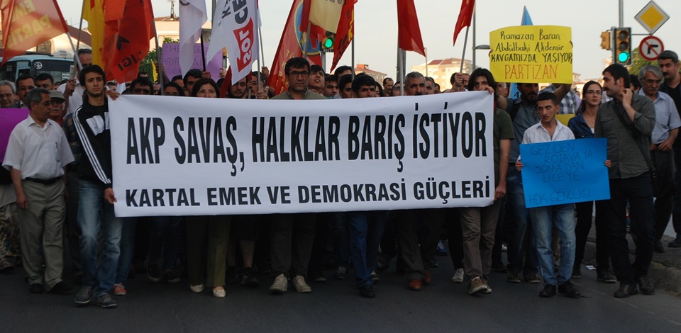 Lice'de yaşanan katliam Kartal'da protesto edildi 