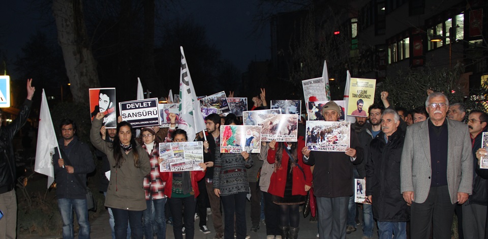 Kocaeli'de Roboski kararı protestosu
