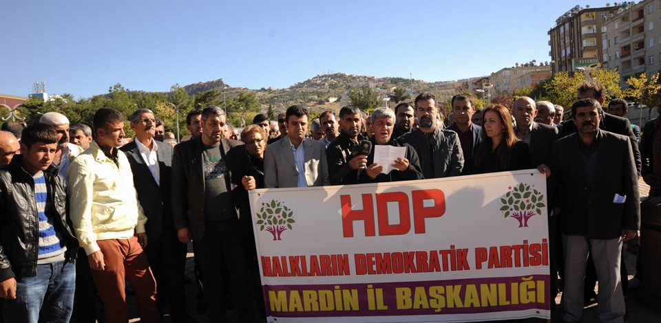 HDP Mardin İl Örgütü, HDP'ye yönelik saldırıyı protesto etti