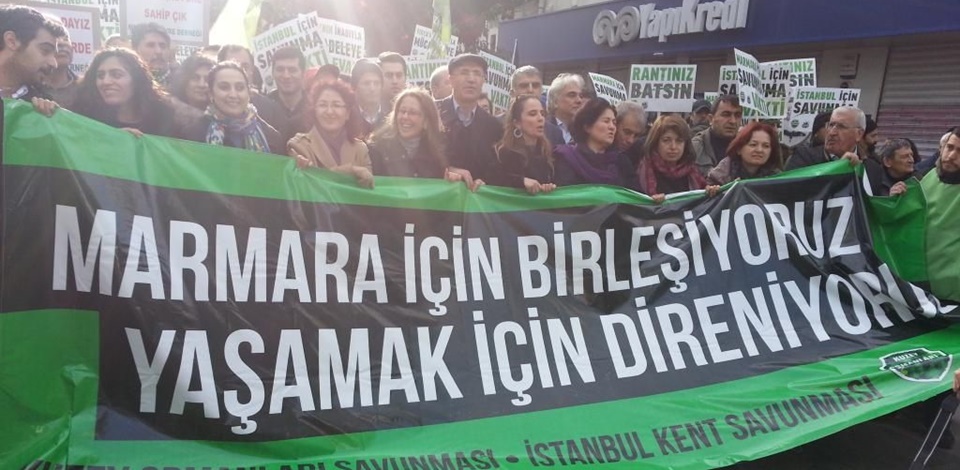 "Marmara'yı Savunuyoruz" sloganıyla kent buluşması 