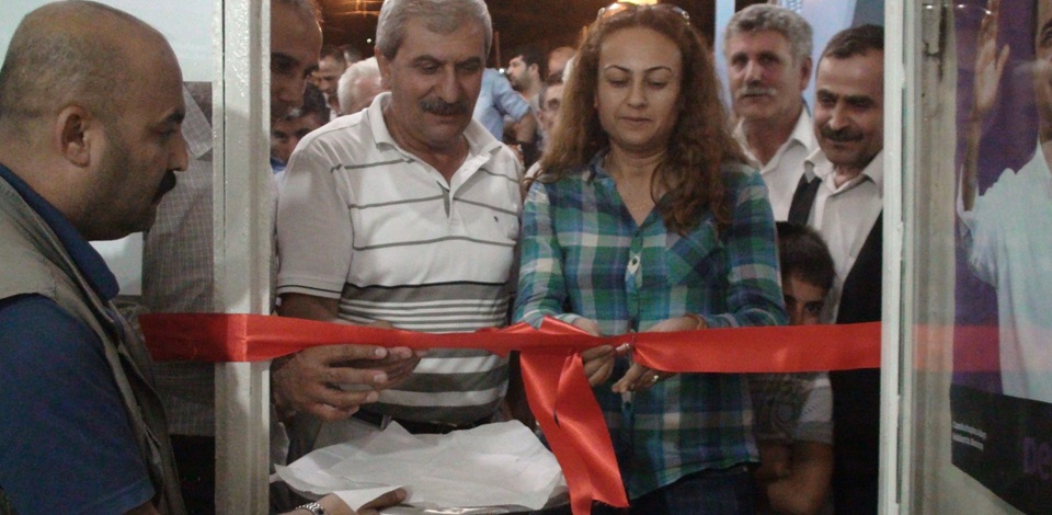 Silvan'da seçim bürosu açıldı