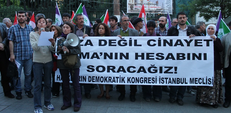 HDP'den Soma madencileri için eylem