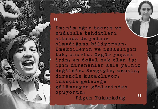 Yüksekdağ'ın Nuriye Gülmen'e mektubu