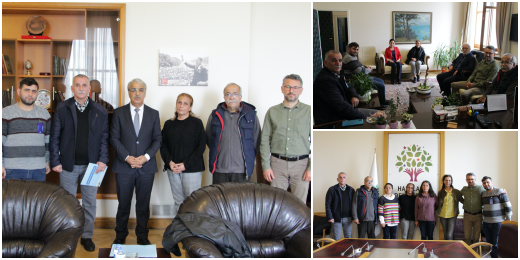 Suruç Aileleri İnisiyatifi Sancar'ı ziyaret etti
