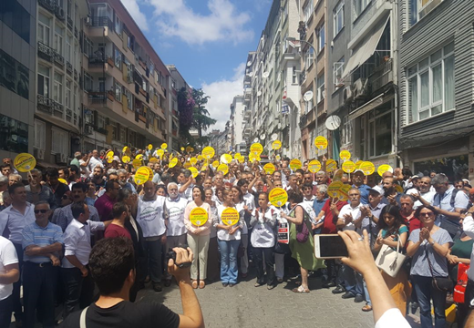 Vicdan ve Adalet Nöbeti İstanbul'da 
