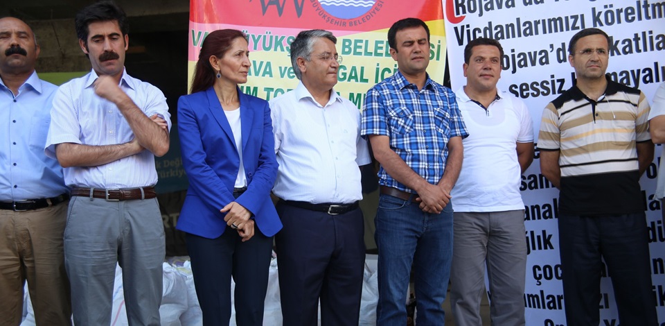 Van'da Şengal ve Rojava'yla destek kampanyasına ilişkin basın açıklaması