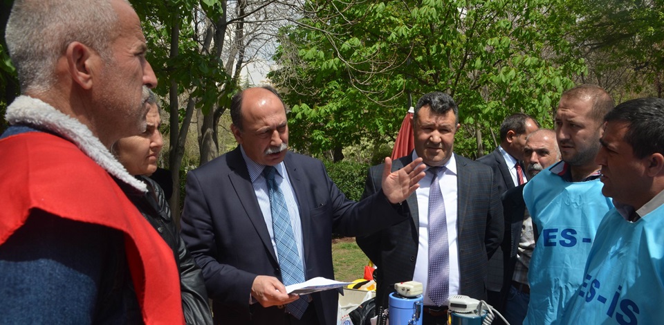 Tüzel'den Yatağan işçilerine destek ziyareti