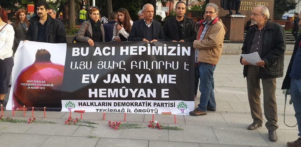 Soykırımda katledilenler Tekirdağ'da anıldı